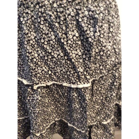 Ava Christine Floral Smocked Tiered Flirty Girly Mini Skirt Sz M Medium - Picture 2 of 3